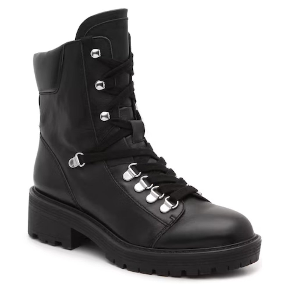Bleecker & Bond Hazel Black Combat Boots